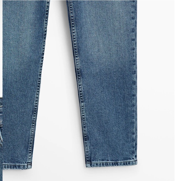 MASSIMO DUTTI SLIM FIT MID-RISE CROPPED JEANS SIZE 10 NWT $99.90 Online now! - Picture 7 of 11